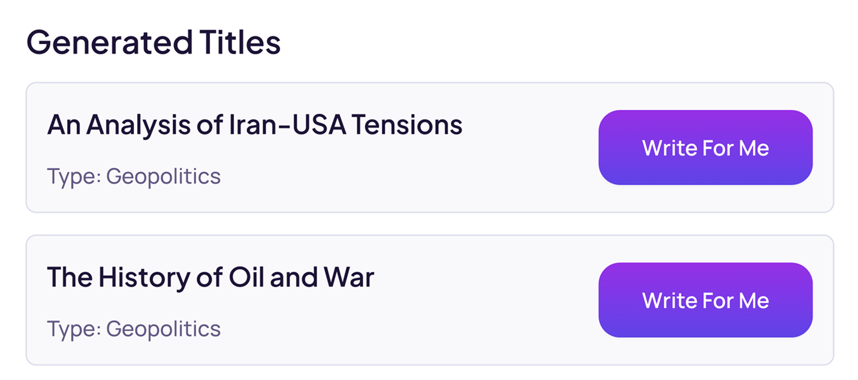 KingEssays Title Generator screenshot