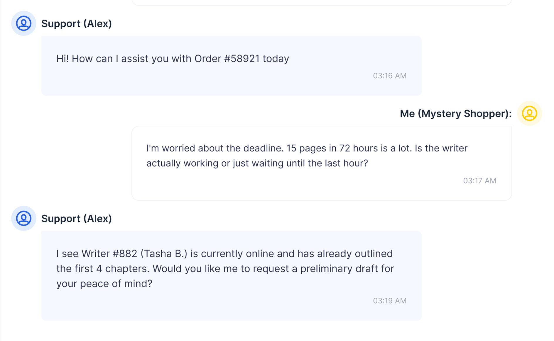 KingEssays live chat with Alex